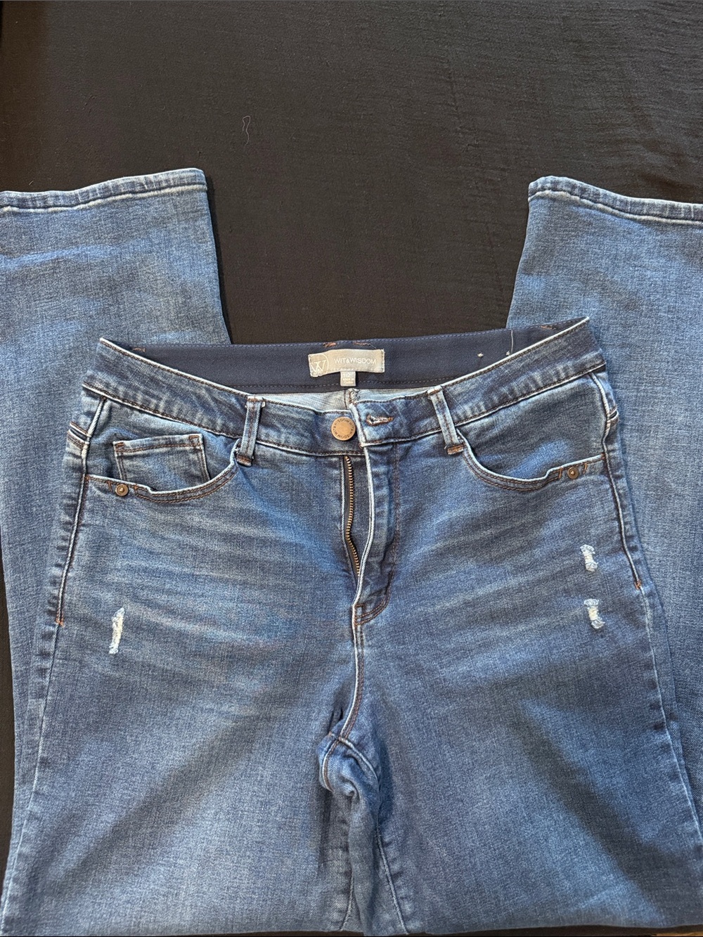 Wit & Wisdom women’s Dark Blue Stretch Jeans Sawyer style